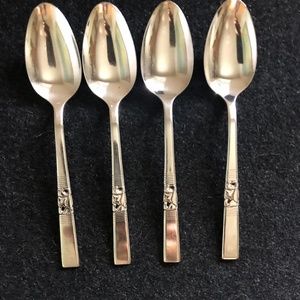 Oneida Community "Morning Star" teaspoons (set of four)